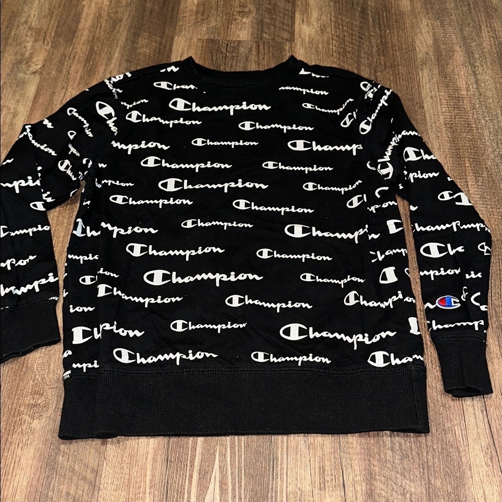 Kids‎ Champion Black & White Sweatshirt size S